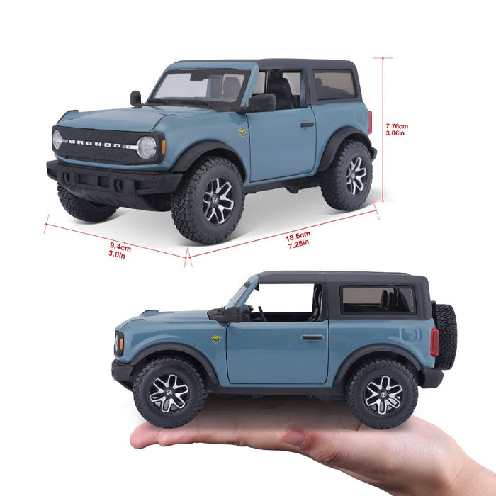 MAI31530-BLUE Maisto 1/24 SE 2021 Ford Bronco Badlands 2 dr. (A51 Blue)