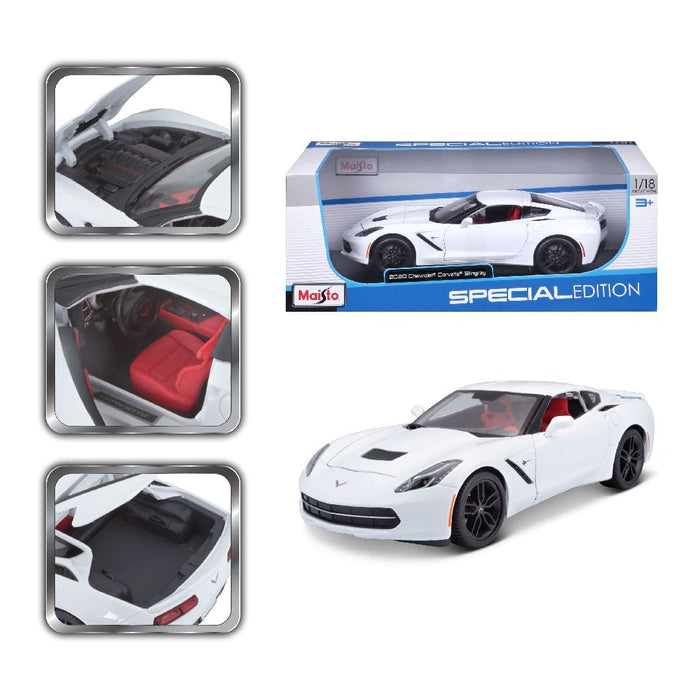 MAI31677 Maisto 1/18 SE 2014 Chevrolet Corvette Stingray Z51 (White)