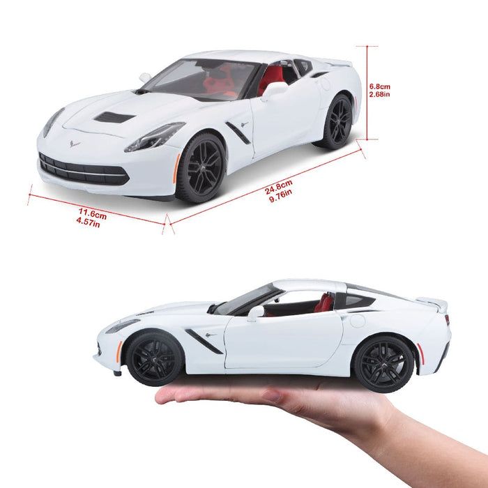 MAI31677 Maisto 1/18 SE 2014 Chevrolet Corvette Stingray Z51 (White)