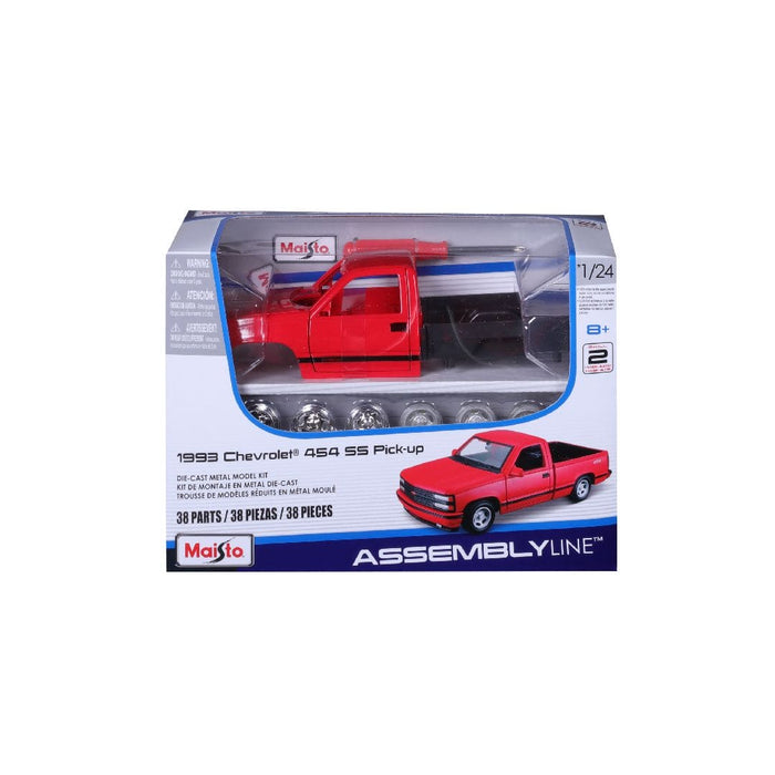 MAI39239 Maisto 1/24 AL 1993 Chevrolet 454 SS Pick-up (Red)