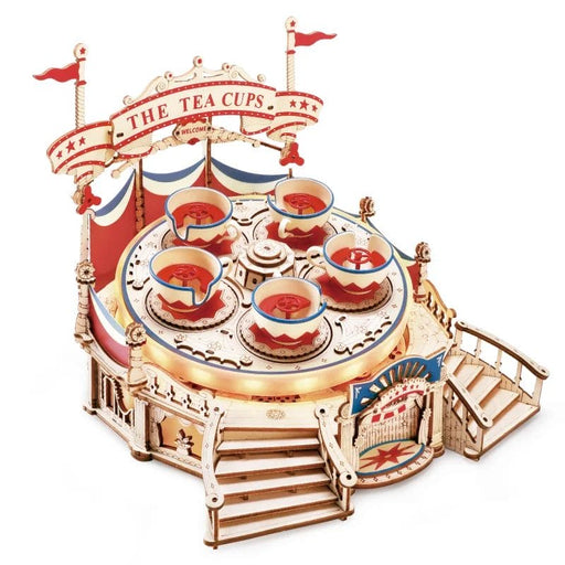 ROEEA04 ROKR Tilt-A-Whirl DIY Music Box 3D Wooden Puzzle