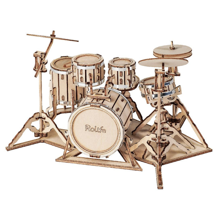 ROETG409 Rolife Drum Kit 3D Wooden Puzzle