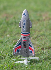 RGR4150G Spinner Missile XL Electric Free-Flight Rocket with Parachute and LEDs, Gray