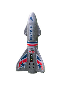 RGR4150G Spinner Missile XL Electric Free-Flight Rocket with Parachute and LEDs, Gray