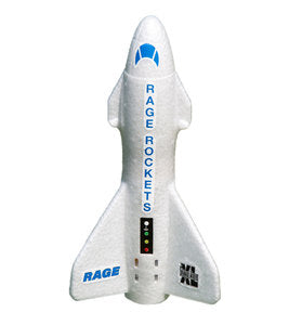 RGR4150W Spinner Missile XL Electric Free-Flight Rocket with Parachute and LEDs, White