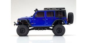 KYO32528MB Mini-Z 4x4 Series Readyset Jeep Wrangler Unlimited Rubicon w/Accessory Parts, Ocean Blue Metallic