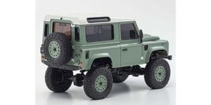 KYO32527GR MINI-Z 4x4 Series MX-01 Readyset Land Rover Defender 90 Heritage Grasmere Green / Alaska White