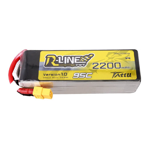 TAA22006S95X6 Gens Ace Tattu R-Line 22.2V 2200mah 6S 95C LiPo With XT60 Plug