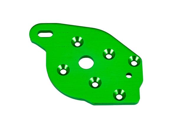 TRA10259-GRN Traxxas Plate, motor, 6061-T6 aluminum (green-anodized)