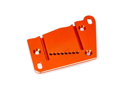 TRA10263-ORNG Traxxas Motor mount cap, 6061-T6 aluminum (orange-anodized)