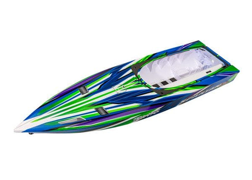 TRA10315-GRN Traxxas Hull, Spartan SR, green graphics (fully assembled)