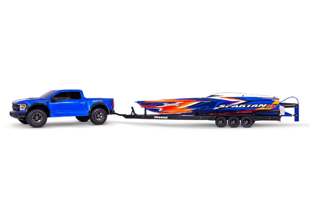 TRA10350 Traxxas Boat Trailer Spartan DCB M41 assembled with hitch