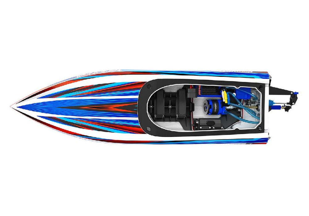 TRA106064-4BLUE Traxxas Disruptor High-Performance Boat, 4S VXL - Blue