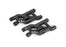 TRA2531A Traxxas Suspension arms, black, front, heavy duty (2)