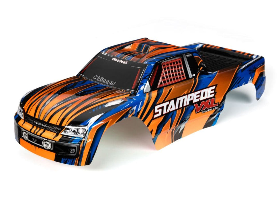 TRA3620T Traxxas Body, Stampede VXL, Orange & Blue (Painted)