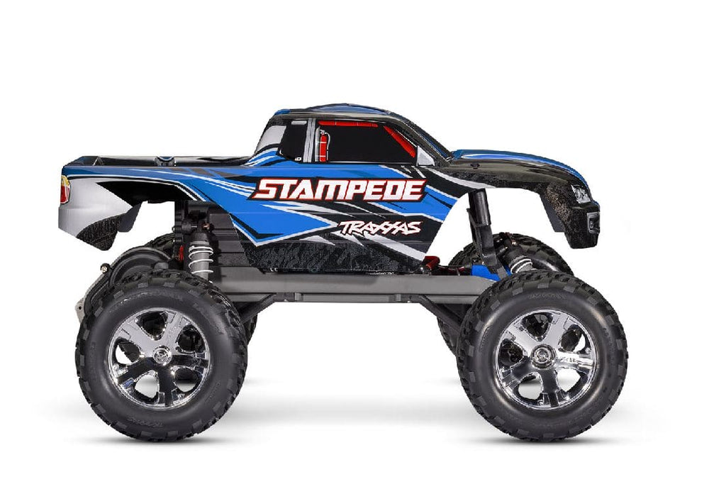 TRA36254-8BLUE Traxxas Stampede 1/10 Monster Truck Extreme Heavy Duty - Blue **Sold Separately for the best run time you will need part# Tra2992***