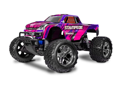 TRA36254-8PINK Traxxas Stampede 1/10 Monster Truck Extreme Heavy Duty - Pink **Sold Separately for the best run time you will need part# Tra2992***