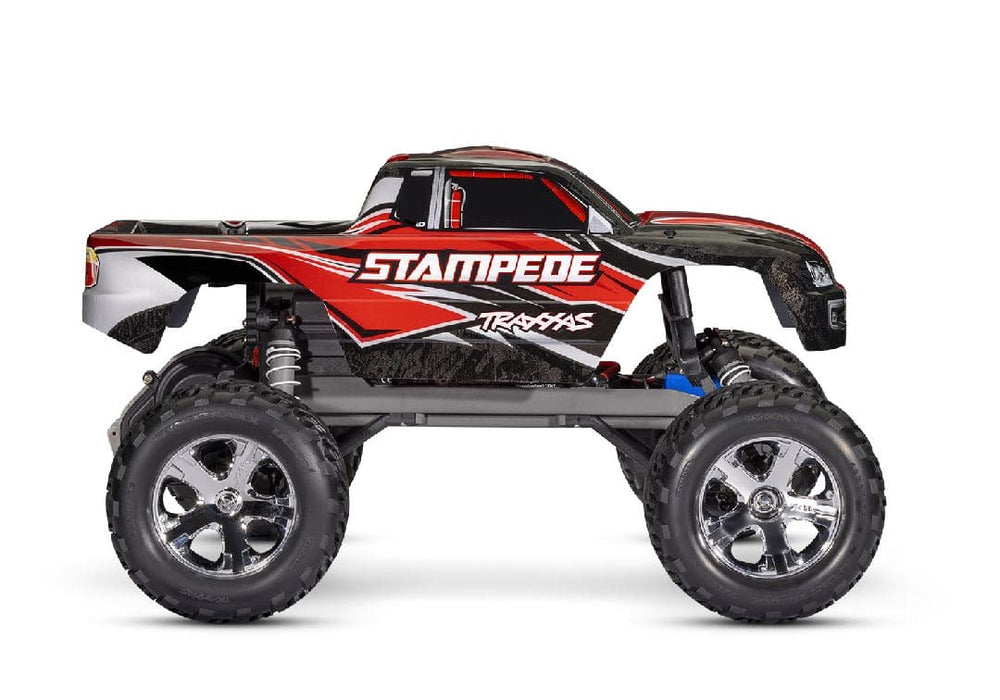 TRA36254-8RED Traxxas Stampede 1/10 Monster Truck Extreme Heavy Duty - Red **Sold Separately for the best run time you will need part# Tra2992***