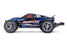 TRA37354-4BLUE Traxxas 1/10 Rustler 2WD BL-2S Clipless - Blue ***SOLD SEPARATELY you will need TRA2985 & TRA2827X to run this truck**