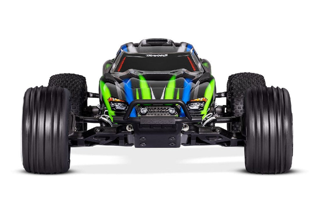 TRA37354-4GREEN Traxxas 1/10 Rustler 2WD BL-2S Clipless - Green ***SOLD SEPARATELY you will need TRA2985 & TRA2827X to run this truck**