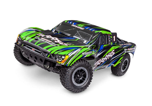 TRA58334-4 GREEN 1/10 Slash 2WD, BL-2s HD Brushless, Clipless - Green