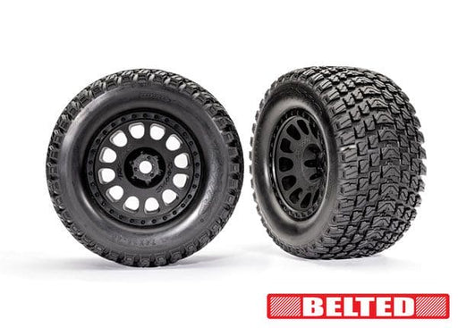 TRA7862 Traxxas Premount XRT? Black Wheels with Gravix? Belted Tires