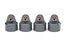 TRA8964-GRAY Traxxas Shock caps, aluminum (gray-anodized) GT-Maxx shocks (4)