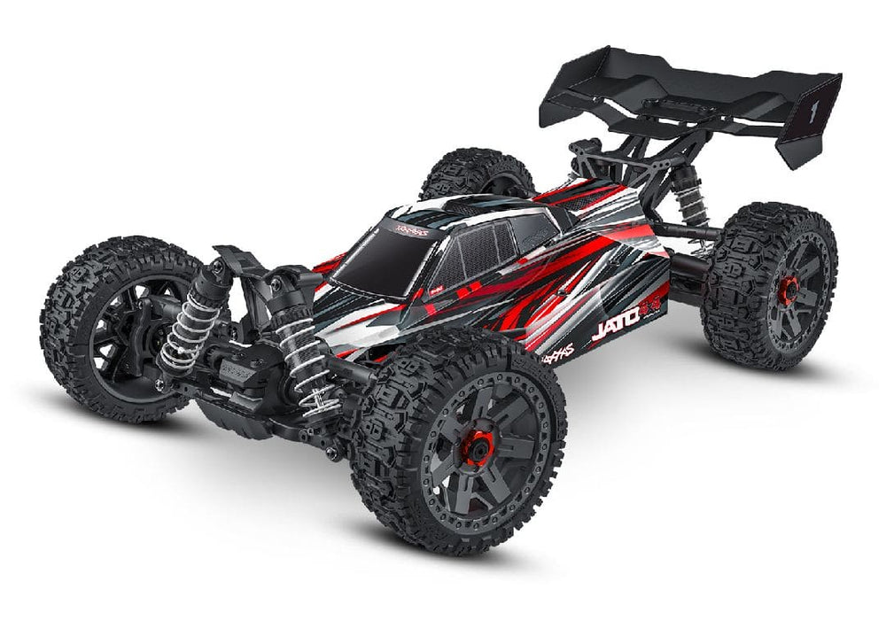 TRA90154-4RED Traxxas Jato 4x4 Brushless BL-2S with clipless body - Red ***SOLD SEPARATELY you will need TRA2985 & TRA2827X to run this truck