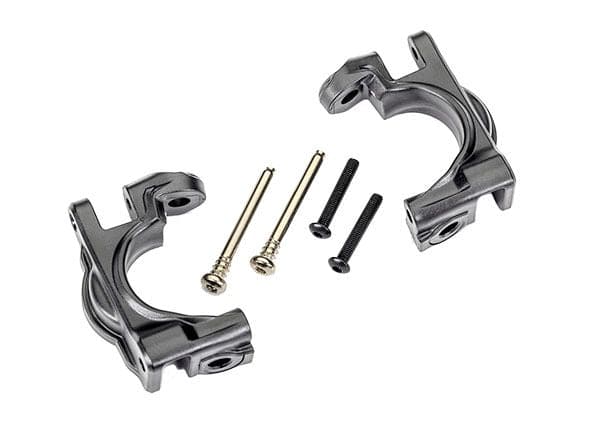 TRA9032-GRAY Traxxas Caster Blocks (C-Hubs) Heavy Duty Gray (L/R) Hinge Pins