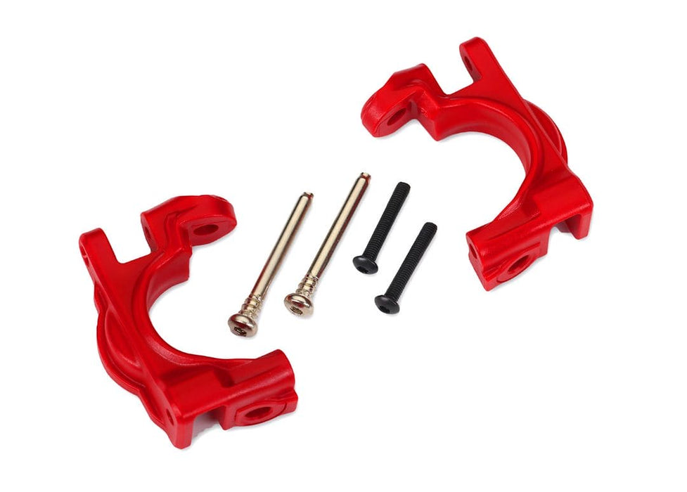 TRA9032R Traxxas Caster blocks (c-hubs), extreme heavy duty, red