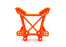 TRA9033-ORNG Traxxas Shock tower, front (orange)