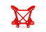 TRA9033-RED Traxxas Shock tower, front (red)