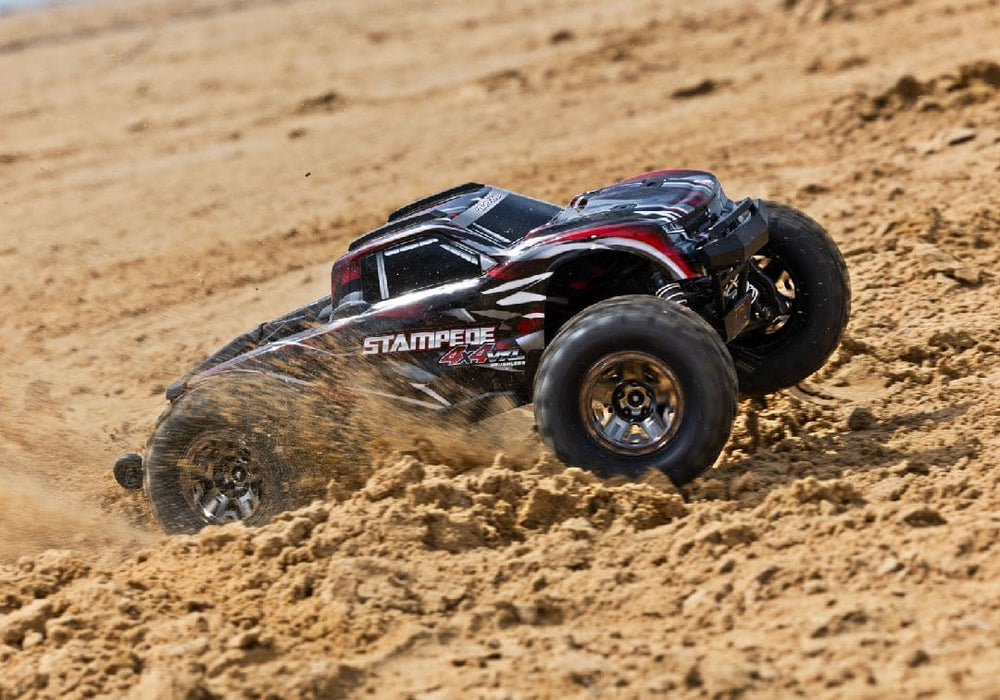 TRA90376-4RED Traxxas Stampede VXL Brushless 1/10 4X4 Monster Truck - Red **SOLD SEPARATELY AND REQUIRED ORDER PART # TRA2970-3S**