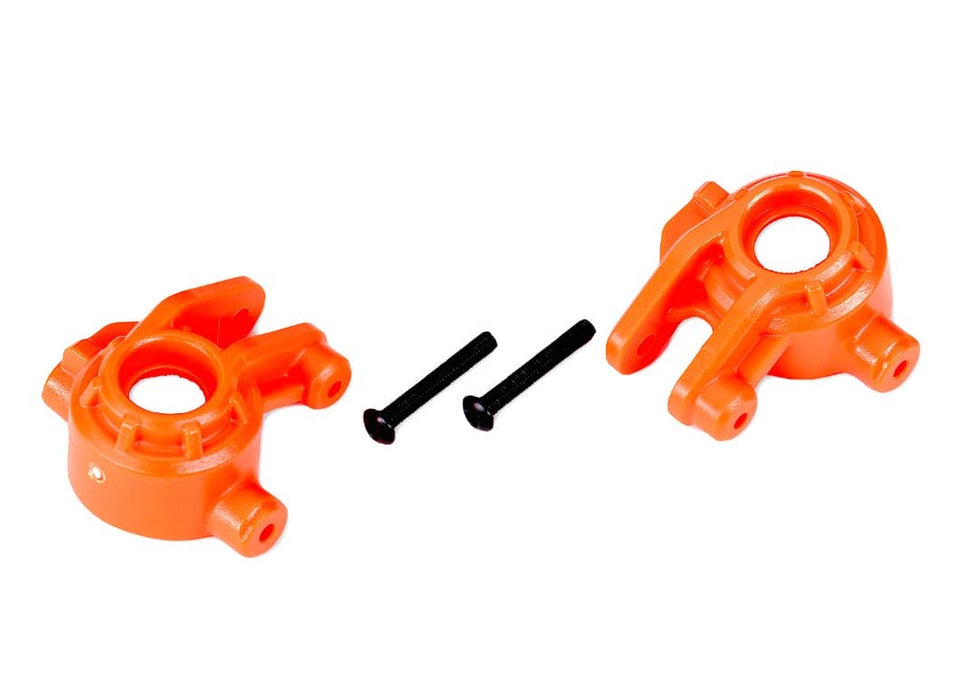 TRA9037T Traxxas Steering blocks, extreme heavy duty, orange