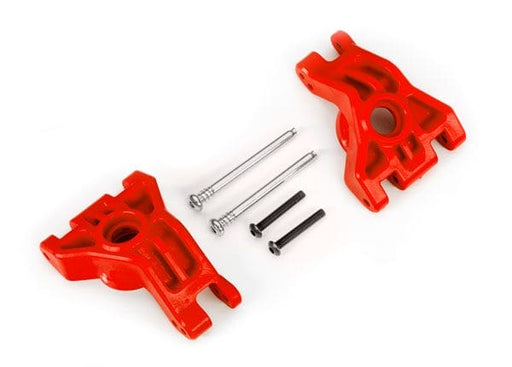 TRA9050R Traxxas Carriers, stub axle, rear, extreme heavy duty, red