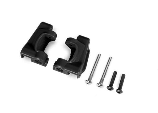 TRA9135 Traxxas Caster blocks, extreme heavy duty, black (2)(for #9182)