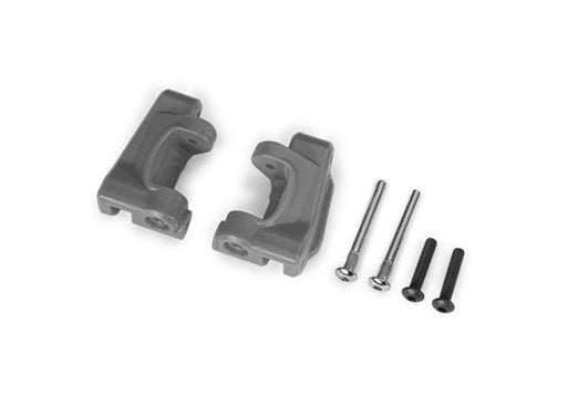 TRA9136-GRAY Traxxas Caster blocks, extreme heavy duty, gray (2)(#9180/9181)