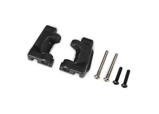 TRA9136 Traxxas Caster blocks, extreme heavy duty, black(2)(#9180/9181)