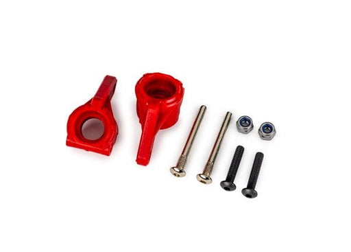 TRA9137-RED Traxxas Steering blocks, extreme HD, red(2)(#9180/9181/9182)