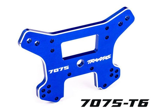 TRA9639 Traxxas Shock Tower, Front, 7075-T6 Aluminum (Blue-Anodized)