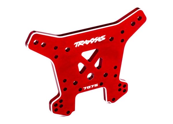 TRA9639R Traxxas Shock Tower, Front, 7075-T6 Aluminum (Red-Anodized)