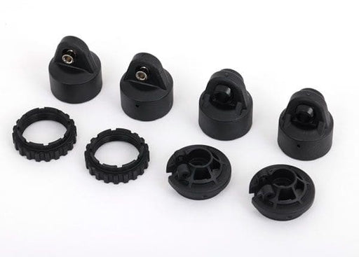 TRA9664 Shock caps, GT-Maxx? shocks (2)/ spring perch/ adjusters (2) (for 2 shocks)