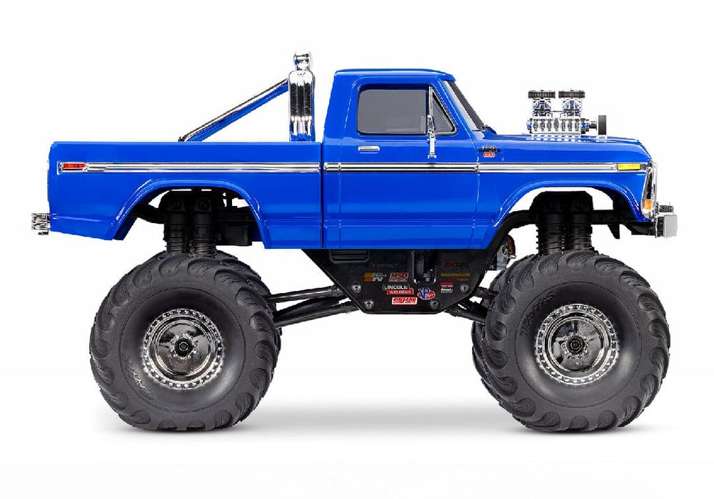 TRA98044-1BLUE Traxxas TRX-4MT F150 Monster Truck - Blue (Sold Separately extra battery please ORDER #TRA2821)