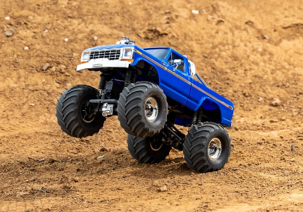 TRA98044-1BLUE Traxxas TRX-4MT F150 Monster Truck - Blue (Sold Separately extra battery please ORDER #TRA2821)