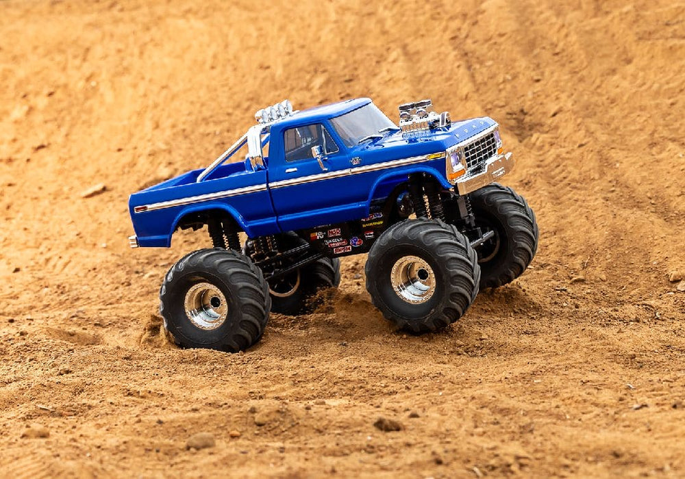 TRA98044-1BLUE Traxxas TRX-4MT F150 Monster Truck - Blue (Sold Separately extra battery please ORDER #TRA2821)