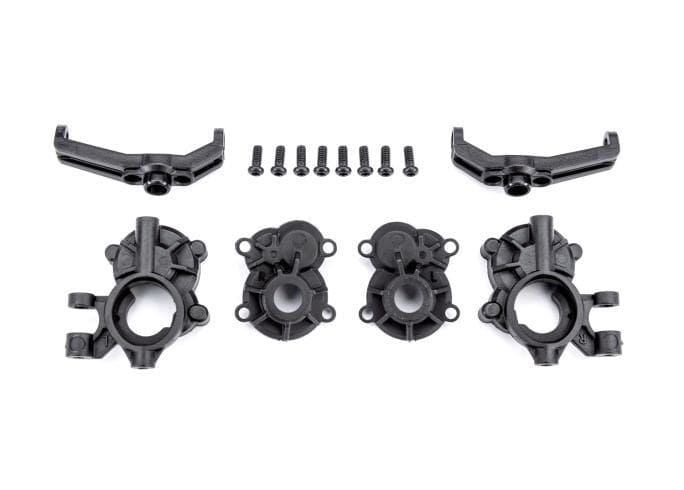 TRA9832 Traxxas Portal drive housings, front, inner & outer(2)