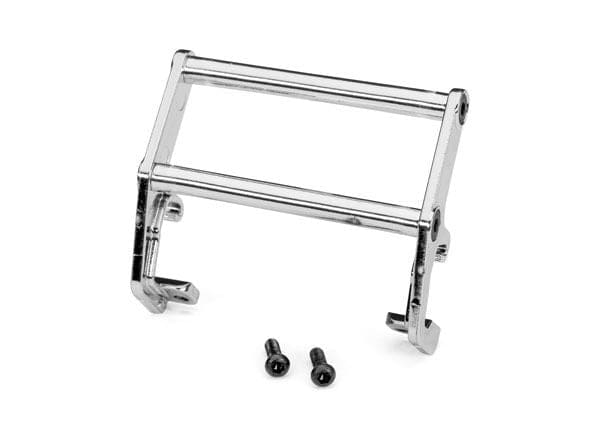 TRA9833 Traxxas Push Bar, bumper, chrome (fits #9834 bumper)