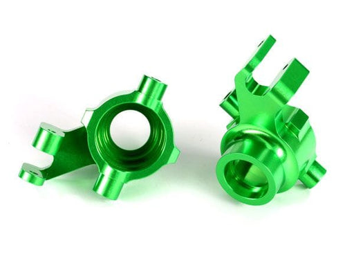 TRA8937G Traxxas Steering blocks, 6061-T6 aluminum (green-anodized), left & right