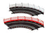 CARRERA 61651 Guardrail Fence (10 per pack), For use only with GO!!! and Digital 1/43