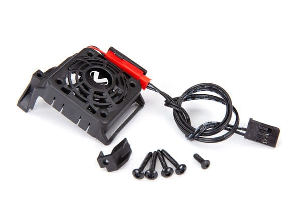 TRA3456  Cooling fan kit (with shroud) (fits #3351R and #3461 motors) (requires #3458 heat sink to mount)